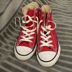 Red Hightop Converse